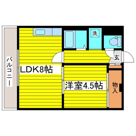 元町駅 徒歩10分 3階の物件間取画像